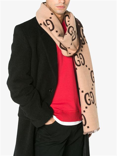 gucci scarf ราคา|ผ้าพันคอ GG wool jacquard scarf .